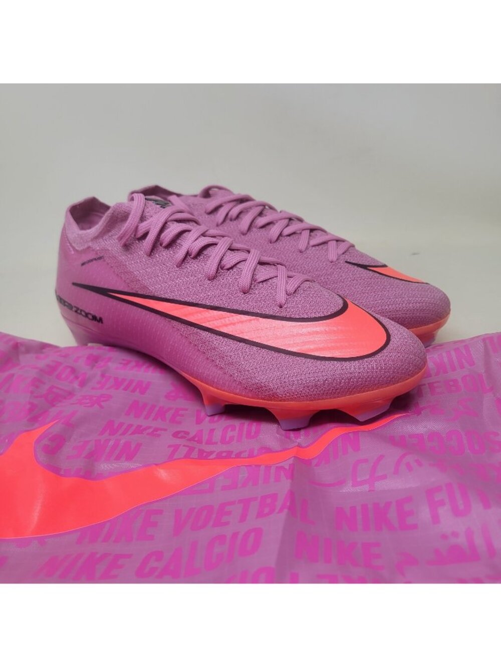 Nike Zoom Vapor 16 Elite FG Flamingo Pink Soccer Cleats Men's Size 6 FQ1457-600